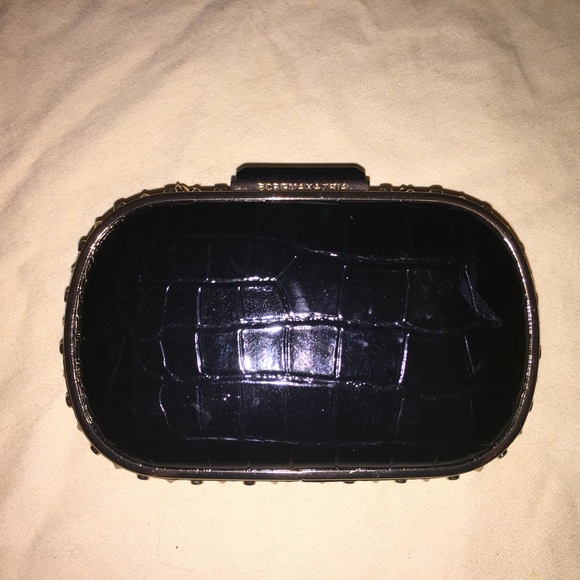 BCBG Max Azria Studded Patent Clutch - Picture 6 of 6